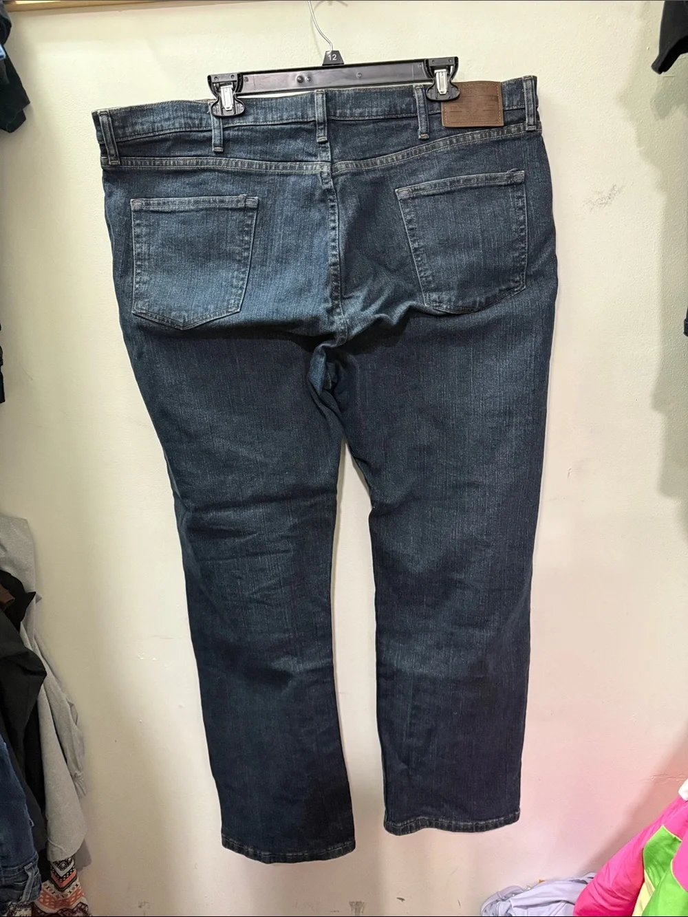 Wrangler Men's Dark Blue Straight Jeans